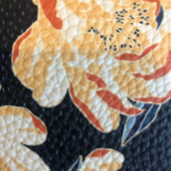 Dark blue flower Roxy wallet - Picture 5 of 6